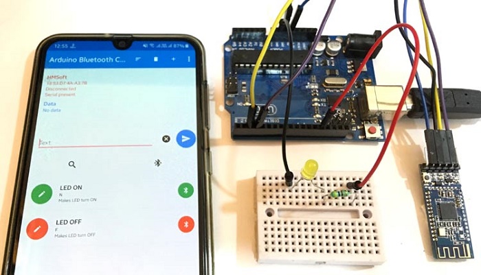 điều khiển arduino thông qua bluetooth bằng điện thoại android